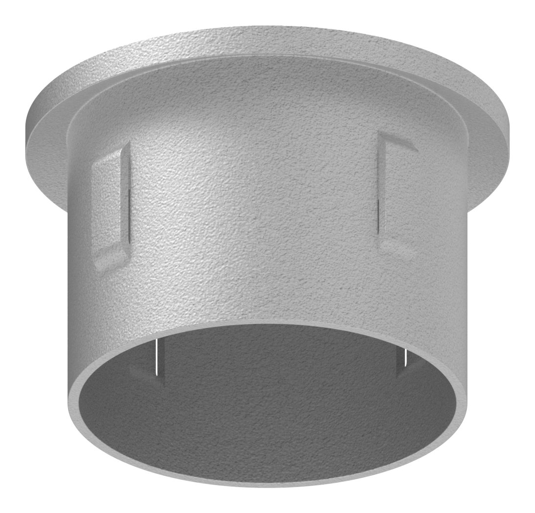 Stahleinschlagkappe, für Rohr 42,4mm, verzinkt