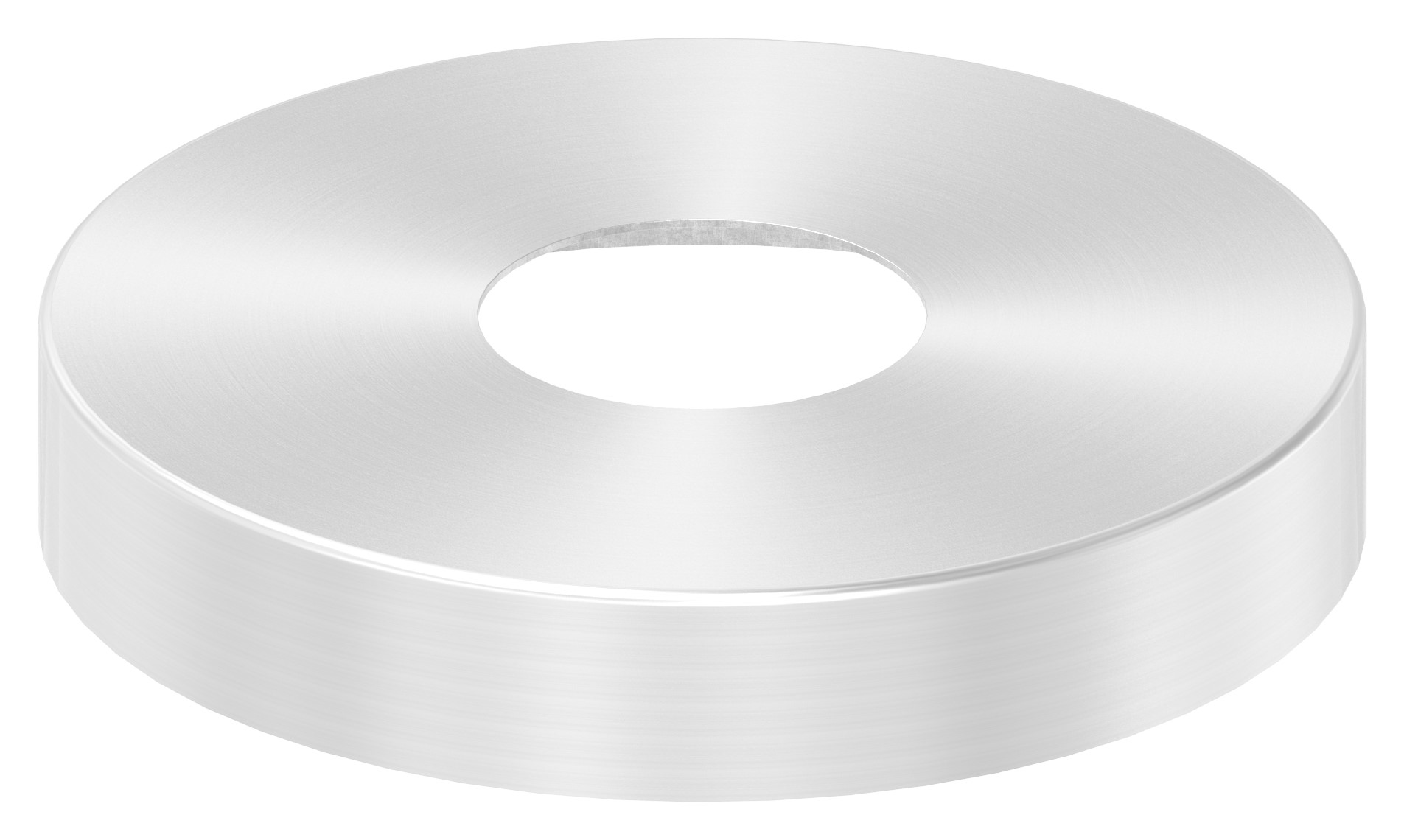 Abdeckrosette, 145x25mm, Bohrung 49mm, V2A