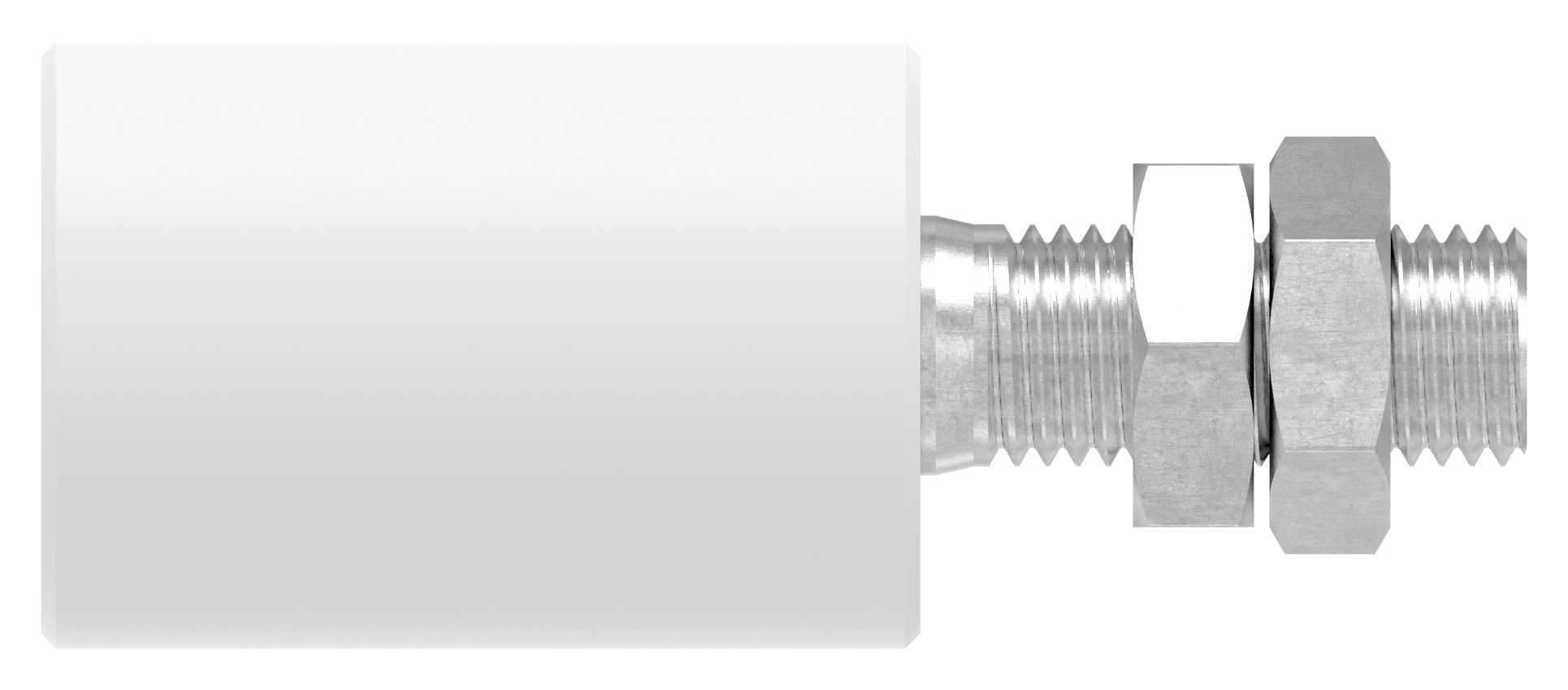 Führungsrolle Ø 40 x 60mm, Gewinde M16, V2A