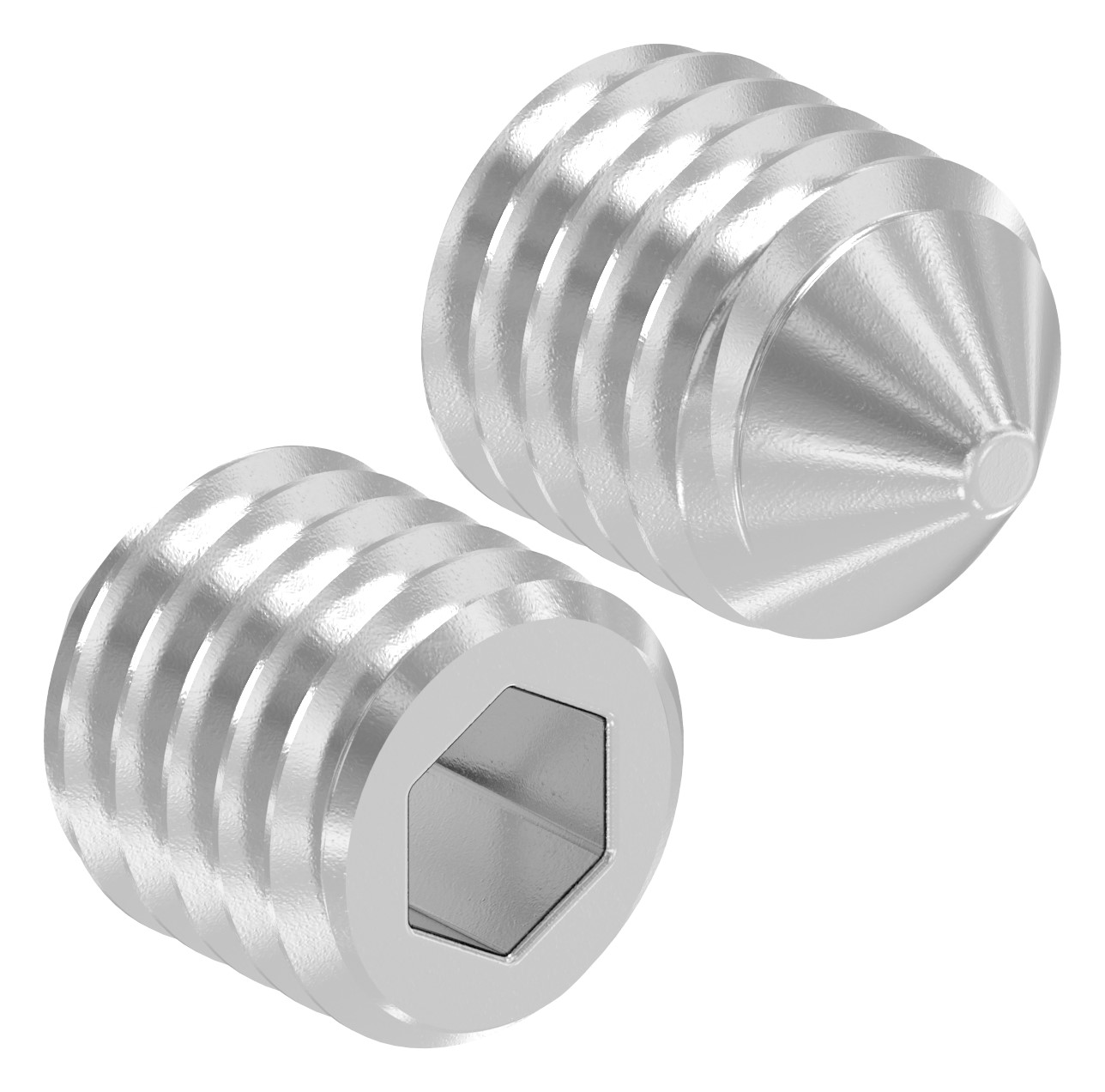 Gewindestift M8x10, V2A, DIN 914 / ISO 4027 Gewindestift M8x10, V2A, DIN 914 / ISO 4027