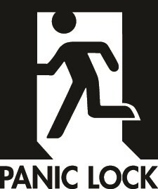 Industrielles Panikschloss LPKQU2 für Profilrohr 60 - 80mm, Farbe RAL 7016