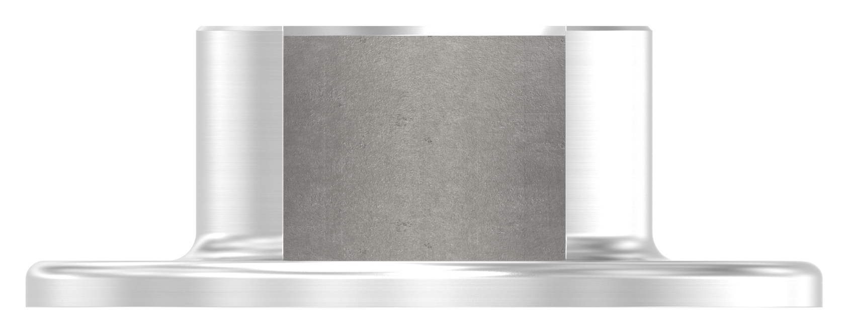 Wandbefestigung für Nutrohr 42,4mm, V4A