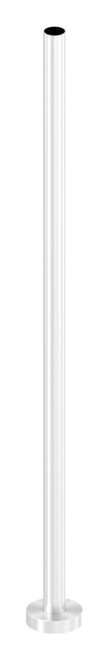 Edelstahlpfosten zur Bodenmontage, H: 1190mm Edelstahlpfosten zur Bodenmontage, H: 1190mm