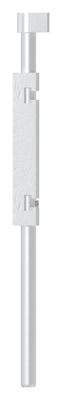 Bodenriegel mit Länge 490mm, zum Anschrauben, blank