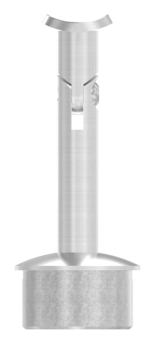 Rohrabschlussstopfen für Rohr 42,4x2,5mm, Handlaufanschlussplatte: 42,4mm, V2A