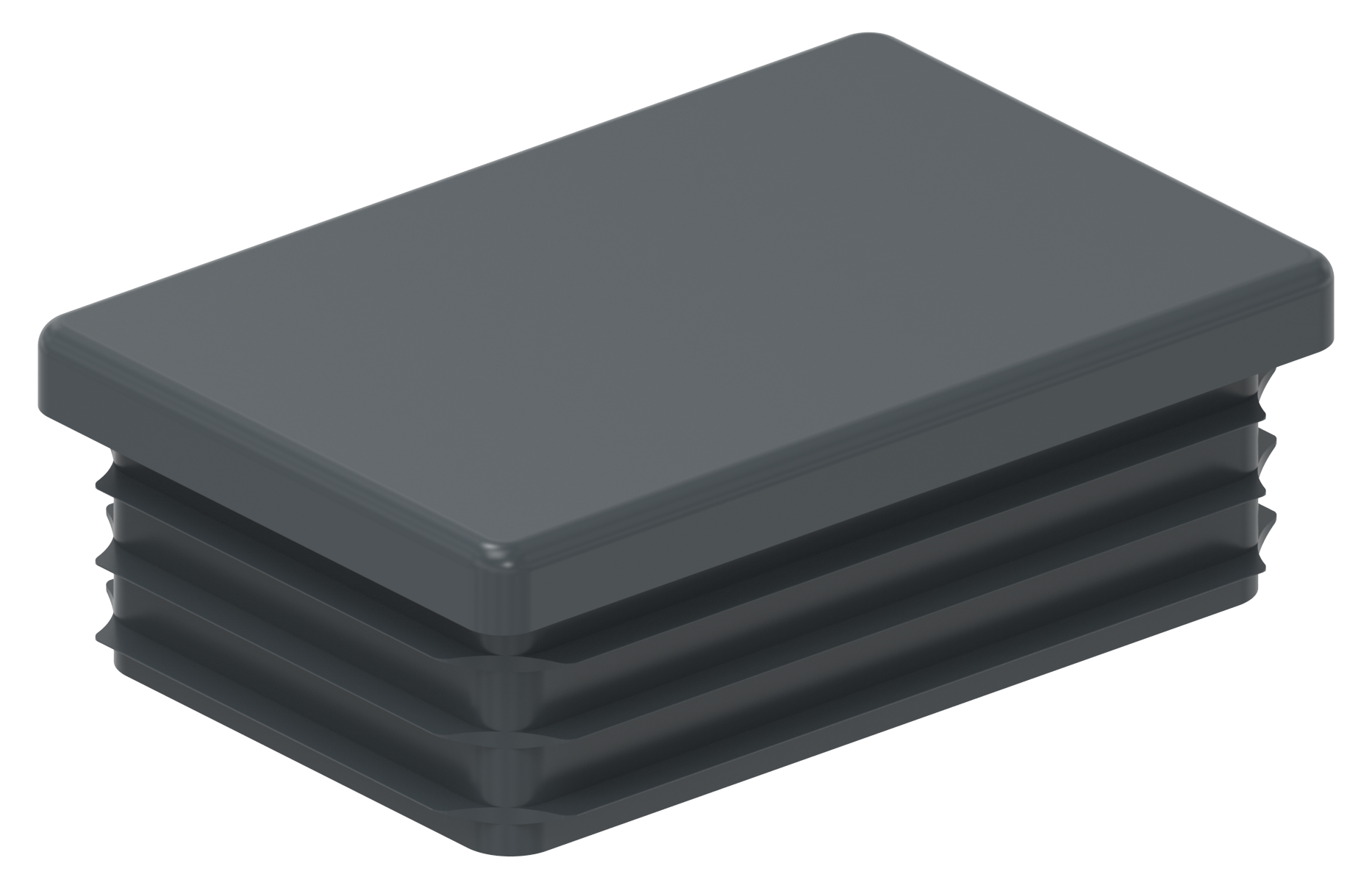 Kunststoffkappe für Rechteckrohr 60x40mm