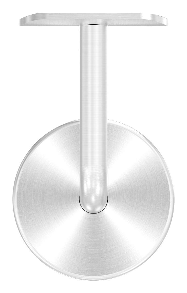Handlaufhalter mit Handlaufanschlussplatte und Abdeckrosette (Ronde und Bügel verschweißt), V4A