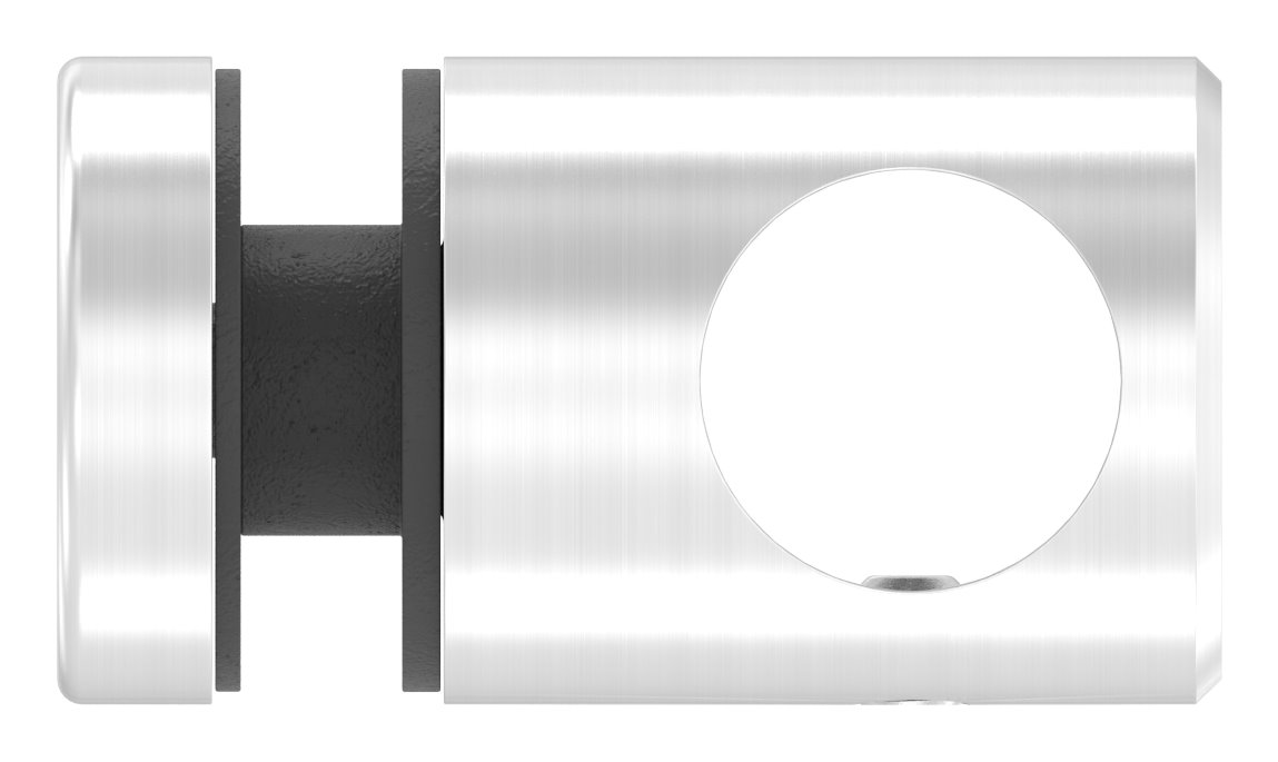 Querstab-Glashalter Ø25mm für 16mm Rund, für Glas 6-12,76mm, V2A Querstab-Glashalter Ø25mm für 16mm Rund, für Glas 6-12,76mm, V2A