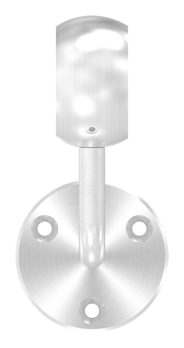 Handlaufhalter mit Kugelring für Rohr 48,3mm (Ronde und Bügel verschraubt), V2A Handlaufhalter mit Kugelring für Rohr 48,3mm (Ronde und Bügel verschraubt), V2A