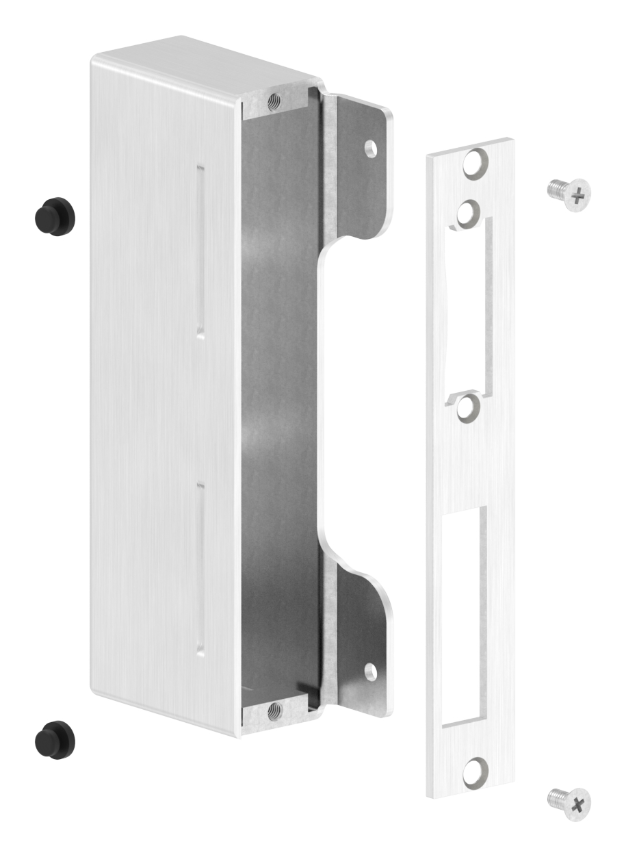 Edelstahlgegenkasten eckig, für Abstand 72mm, zum Anschweißen, 30mm, V2A Edelstahlgegenkasten eckig, für Abstand 72mm, zum Anschweißen, 30mm, V2A