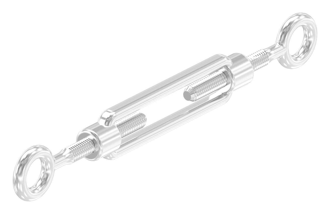 Spannschloss Öse / Öse mit Gewinde M5, V4A Spannschloss Öse / Öse mit Gewinde M5, V4A