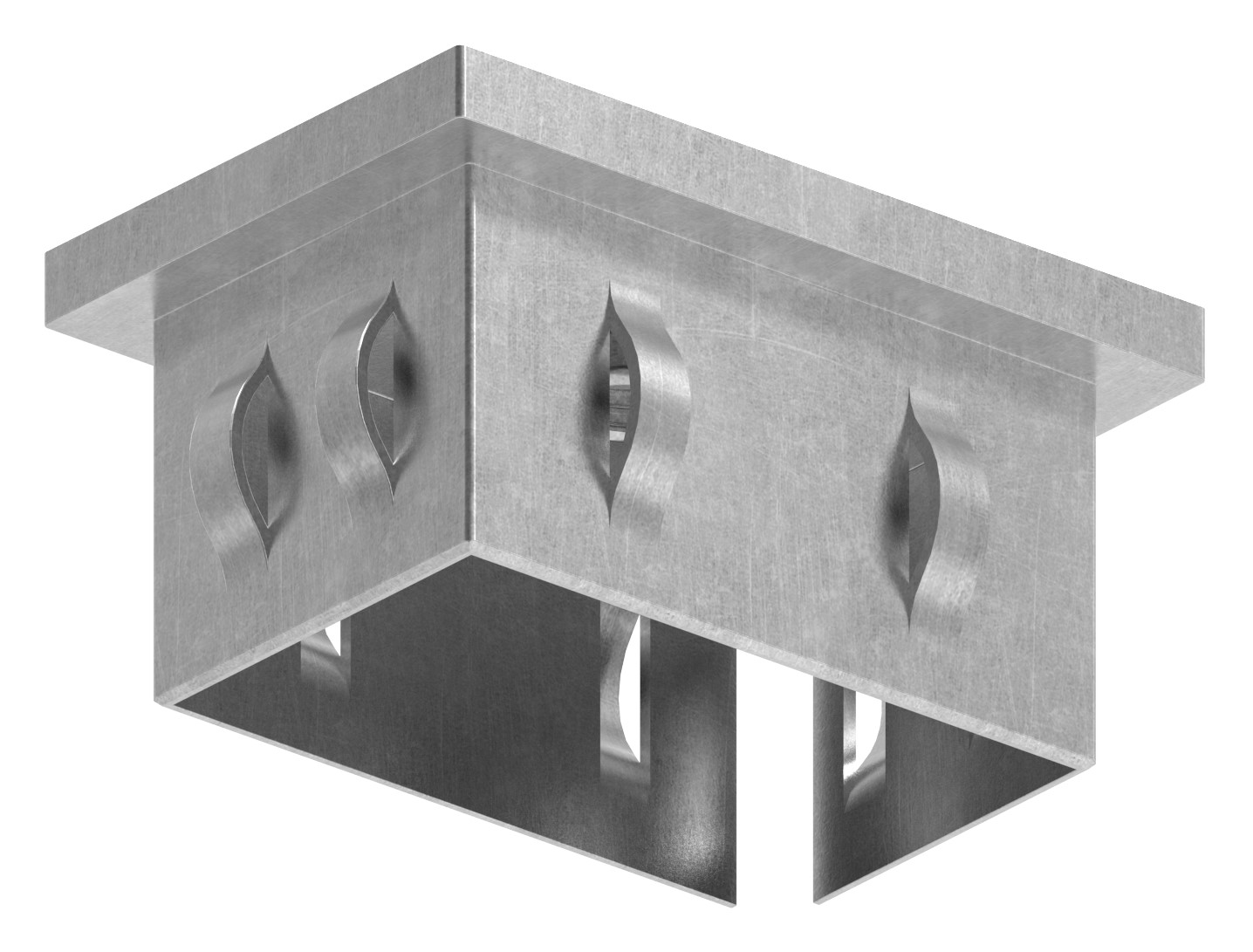 Stahleinschlagkappe, für, Rechteckrohr 60x40mm