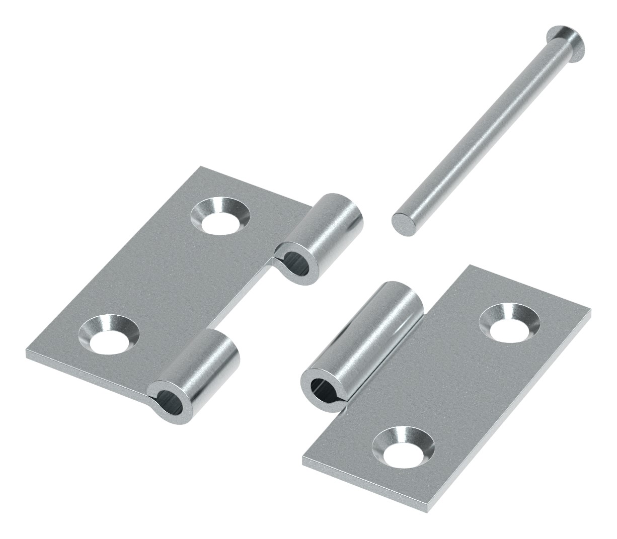 Scharnier 50x50mm mit herausnehmbaren Zapfen