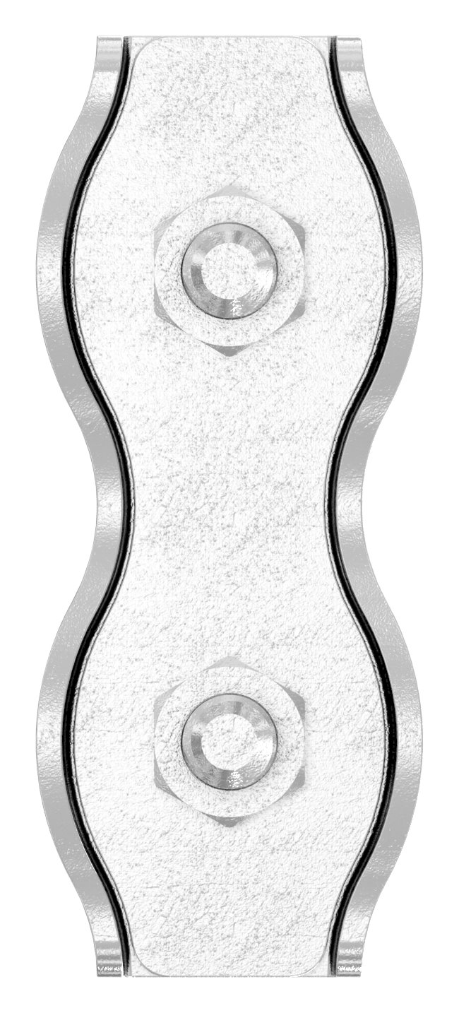 Duplexklemmen für Seil 5mm, V4A Duplexklemmen für Seil 5mm, V4A