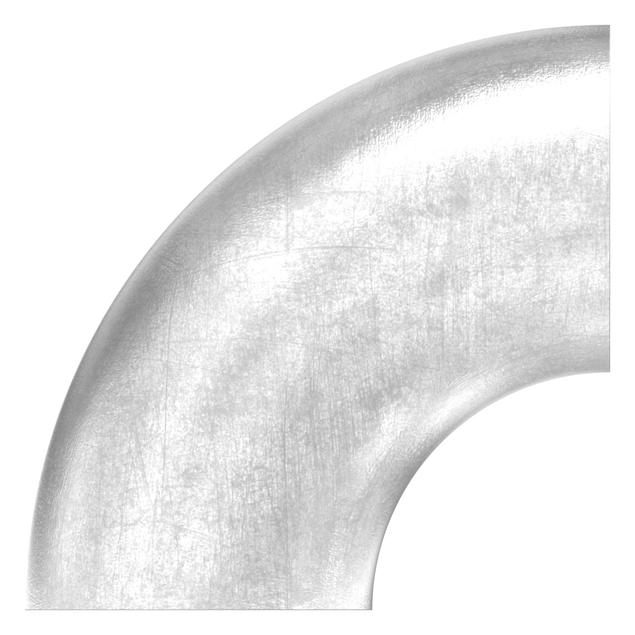 Schweißbogen 90°, 38,0 x 2,0mm, V2A