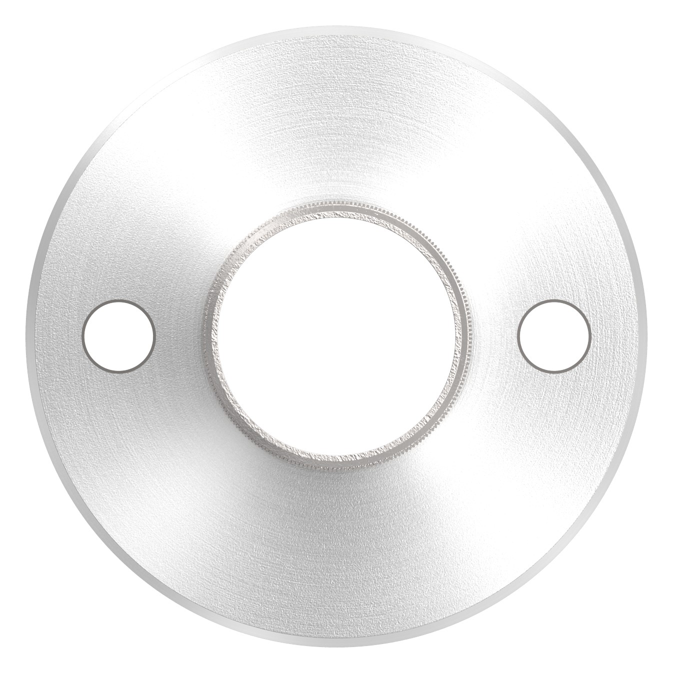 Wand- und Bodenanker mit Rändelung, für Rohr 48,3x2,5mm, V2A