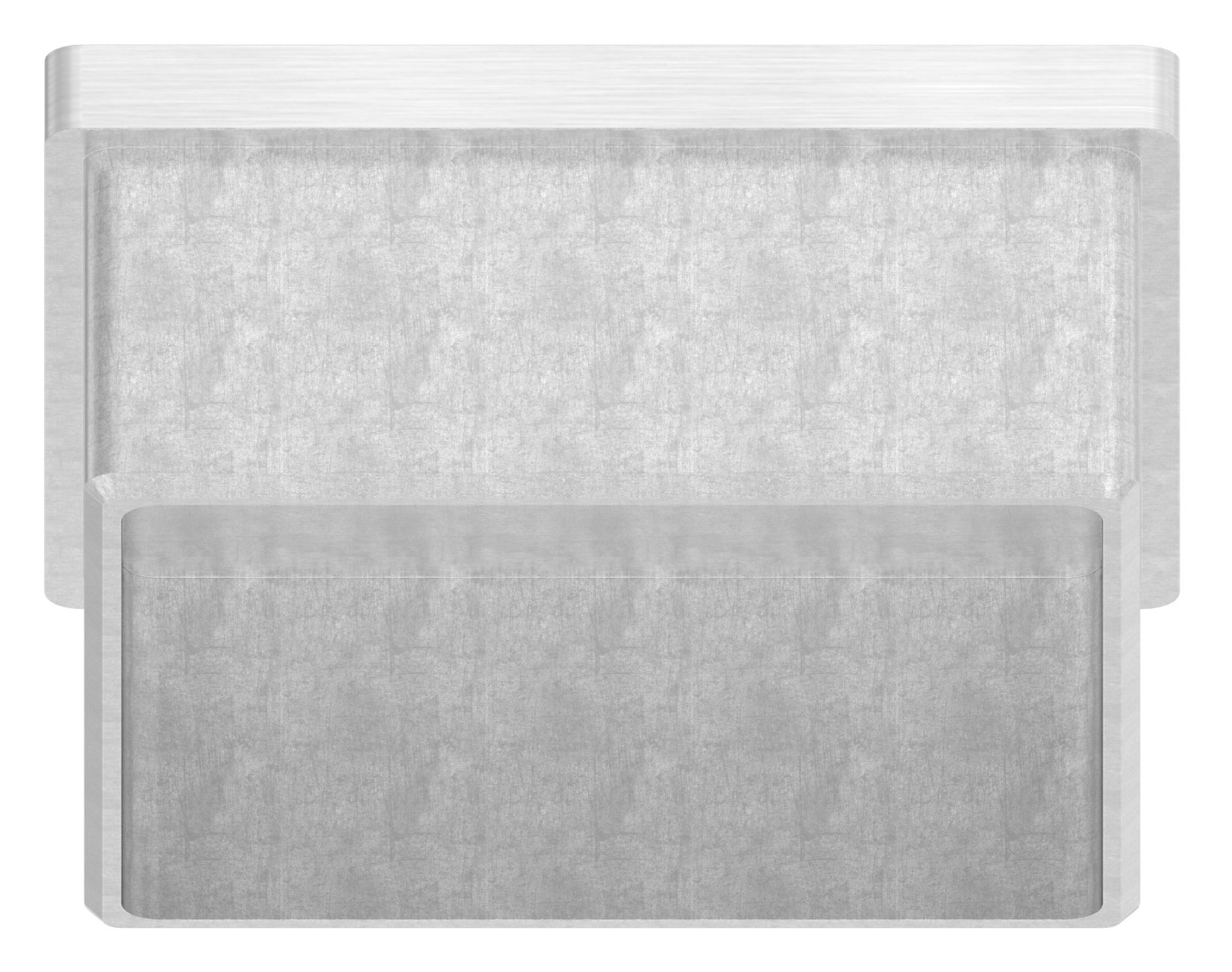 Einsteckkappe, für Rohr 60x60x2,0mm, V2A