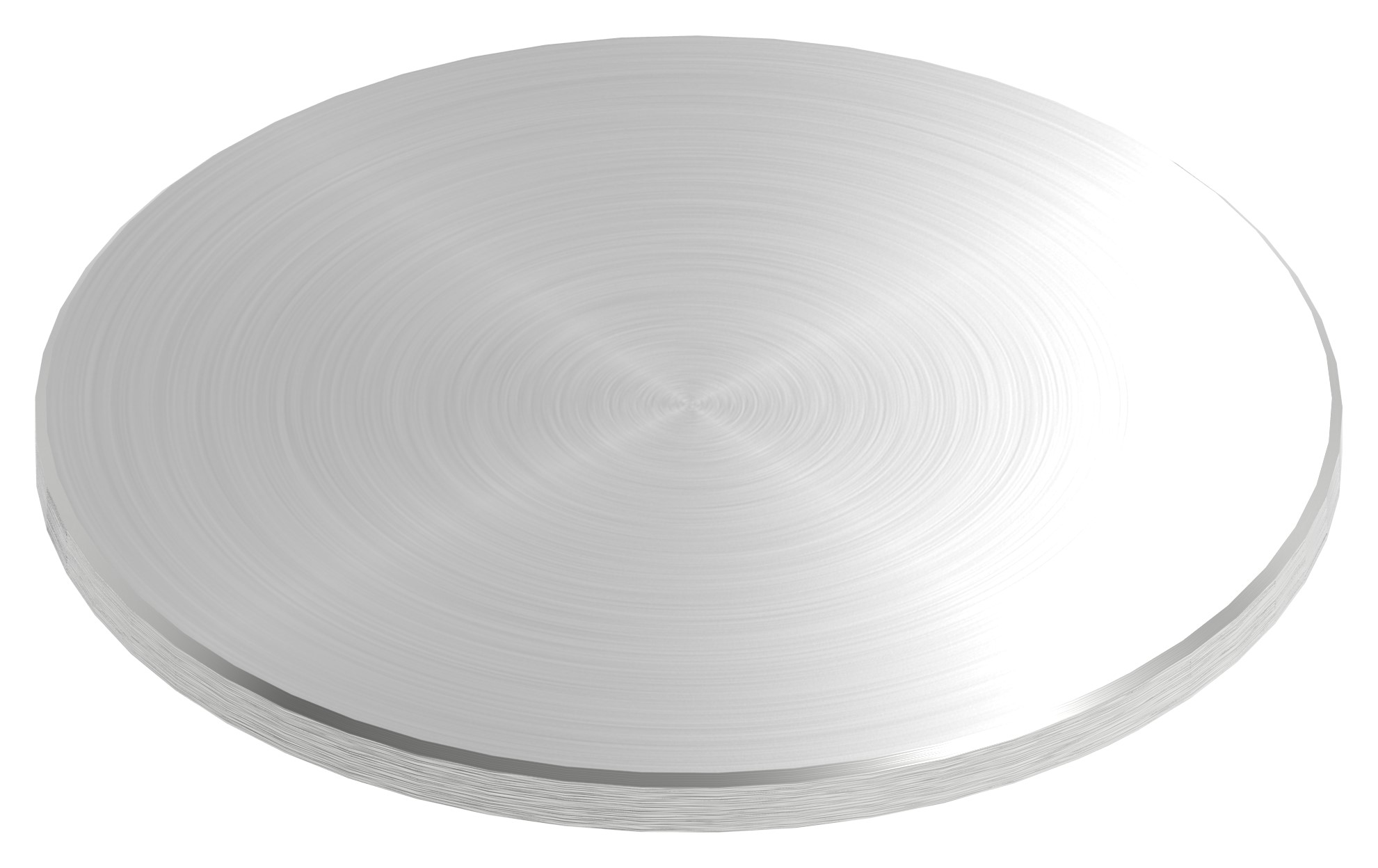 Ronde Ø 120x6mm, mit Rundschliff und Fase, V2A