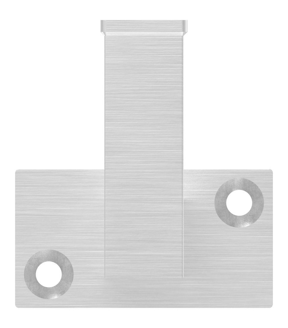 Handlaufhalter mit Durchgangsbohrung, (Ronde und Bügel verschweißt), V2A