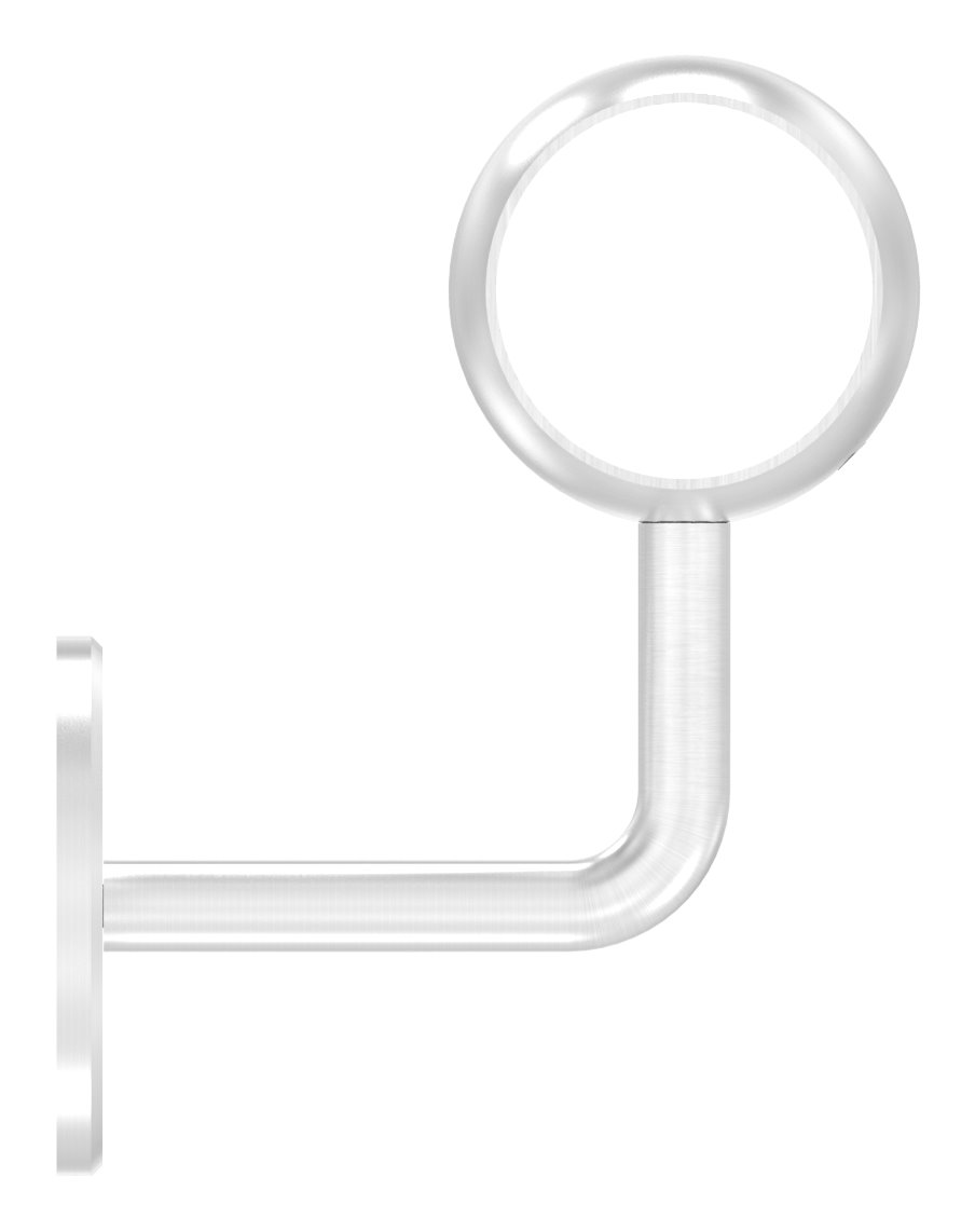 Handlaufhalter mit Kugelring für Rohr 48,3mm (Ronde und Bügel verschraubt), V2A Handlaufhalter mit Kugelring für Rohr 48,3mm (Ronde und Bügel verschraubt), V2A