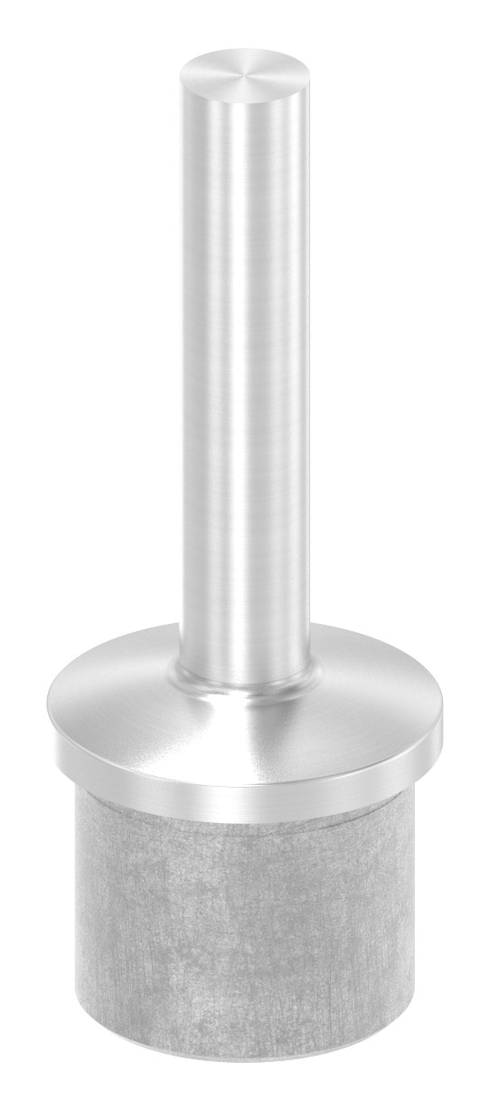 Rohrabschlussstopfen mit Stift für Rohr 42,4x3,0mm, V2A
