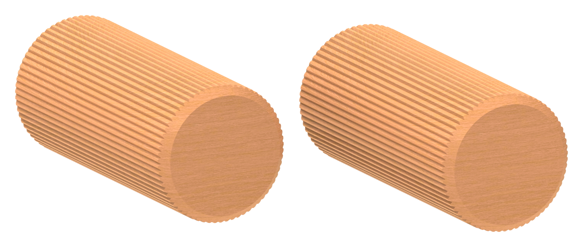 90° Bogen für Holzhandlauf Eiche, Ø 42,4mm