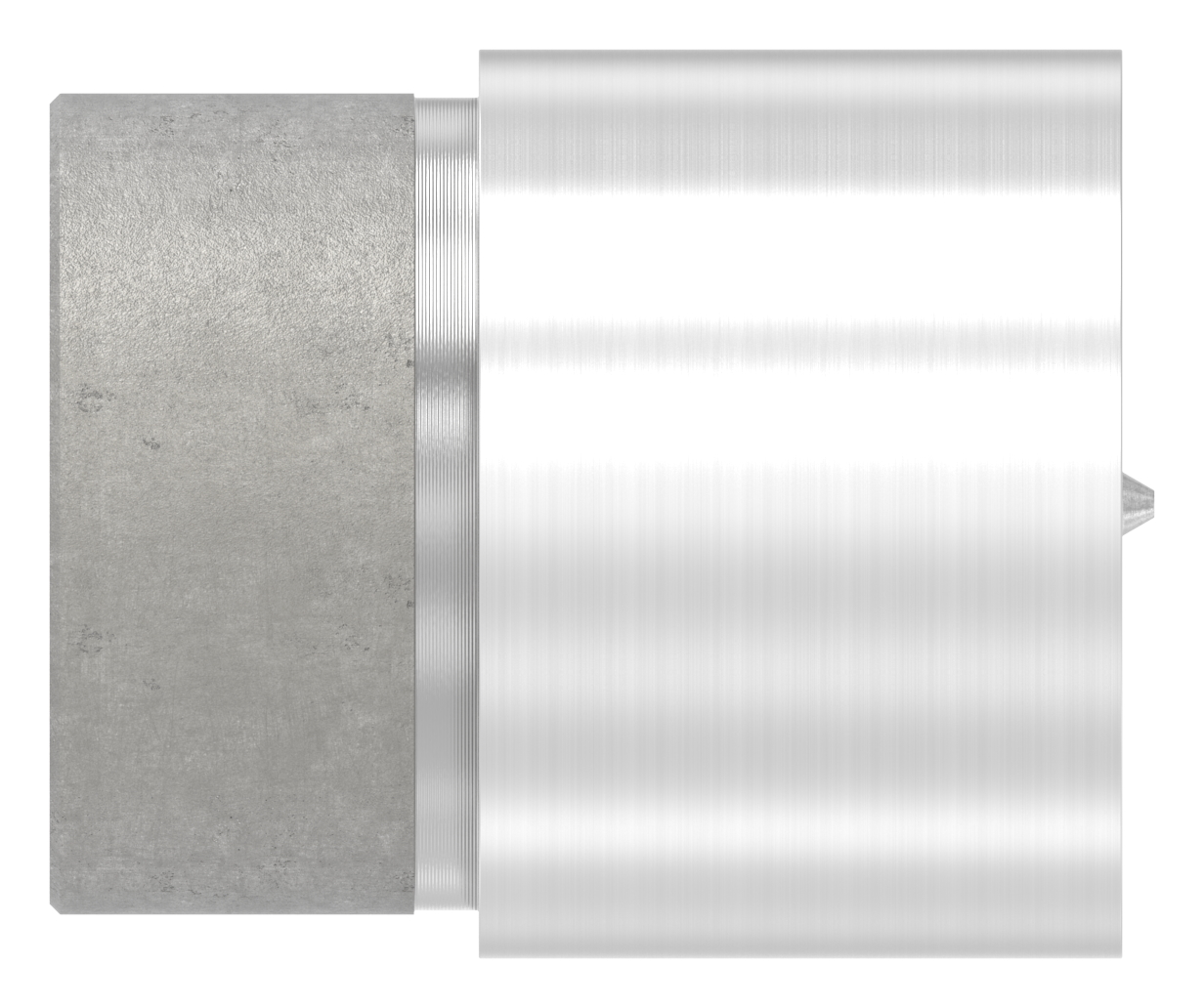 Verbinder für 42,4mm Holzhandlauf, V2A