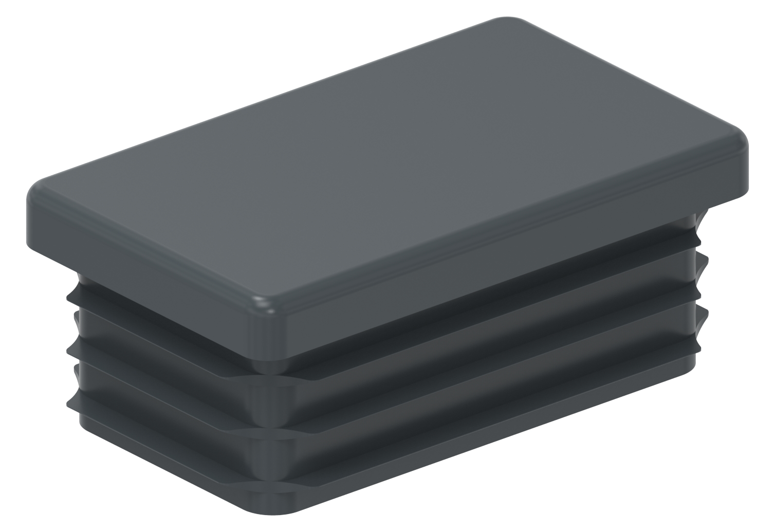Kunststoffkappe für Rechteckrohr 50x30mm