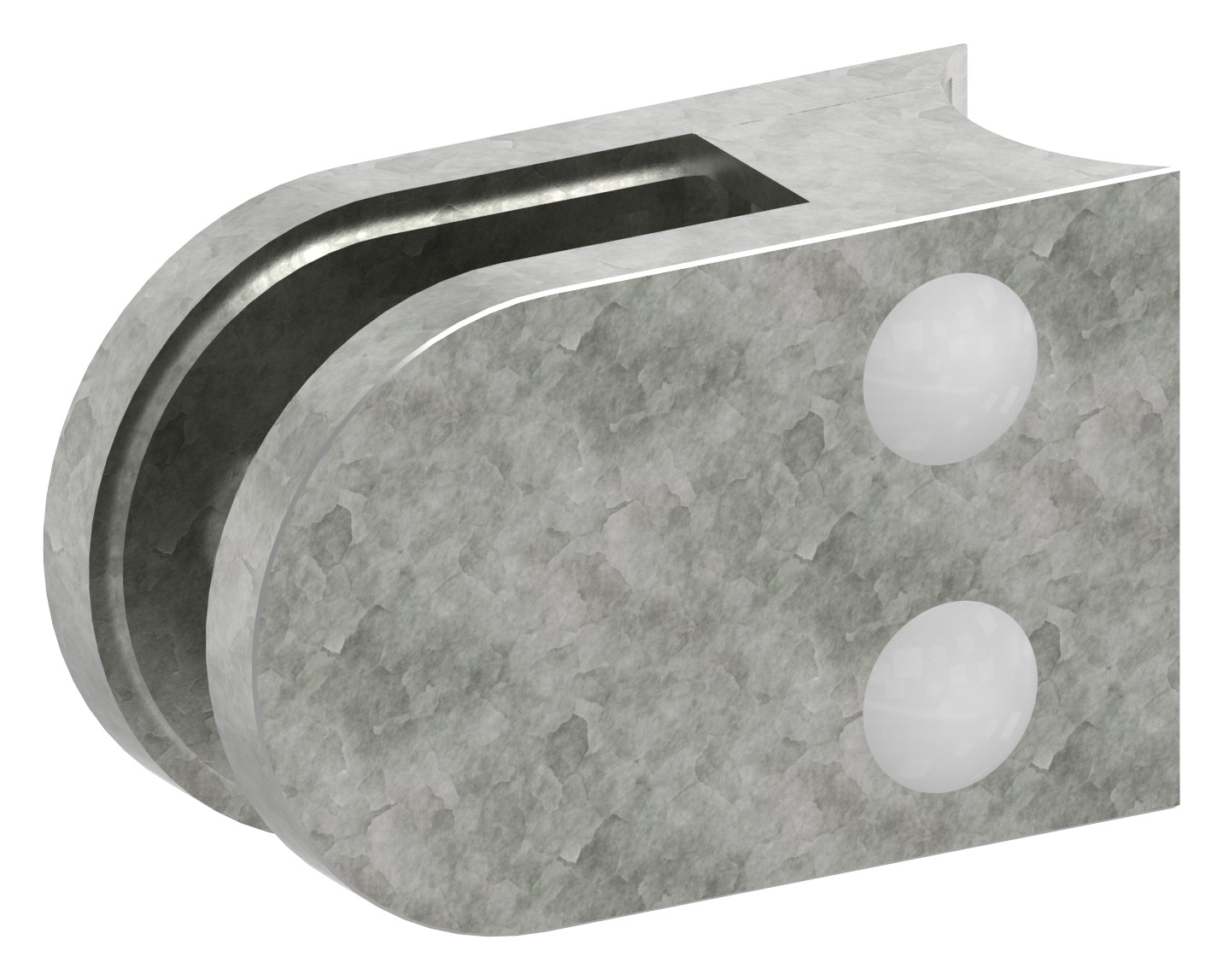 Glasklemme Mod. 32, Anschluss: 33,7mm, Zink roh Glasklemme Mod. 32, Anschluss: 33,7mm, Zink roh