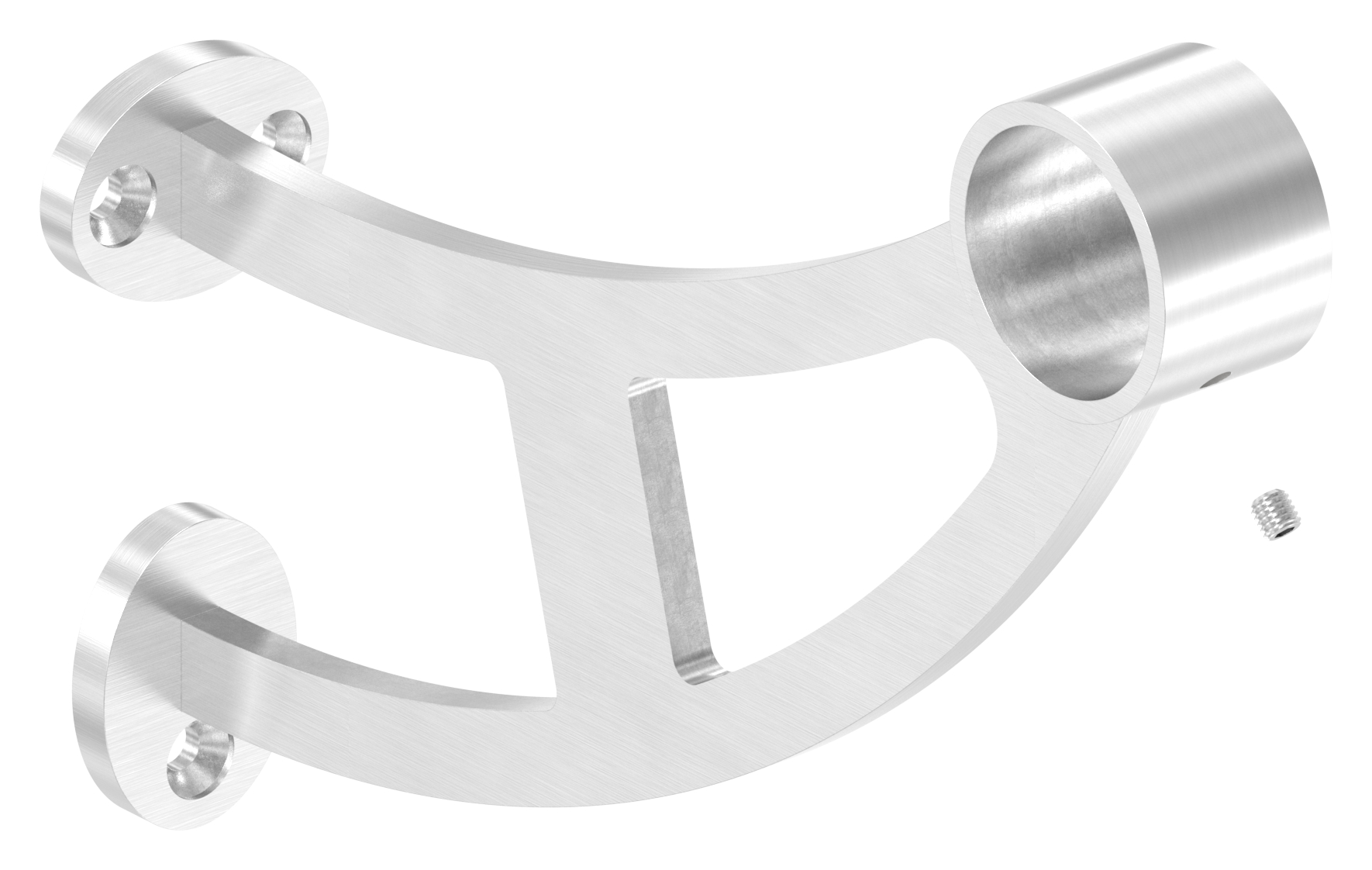 Fußlauf- / Handlaufstütze, für Rohr 33,7mm, V2A Fußlauf- / Handlaufstütze, für Rohr 33,7mm, V2A