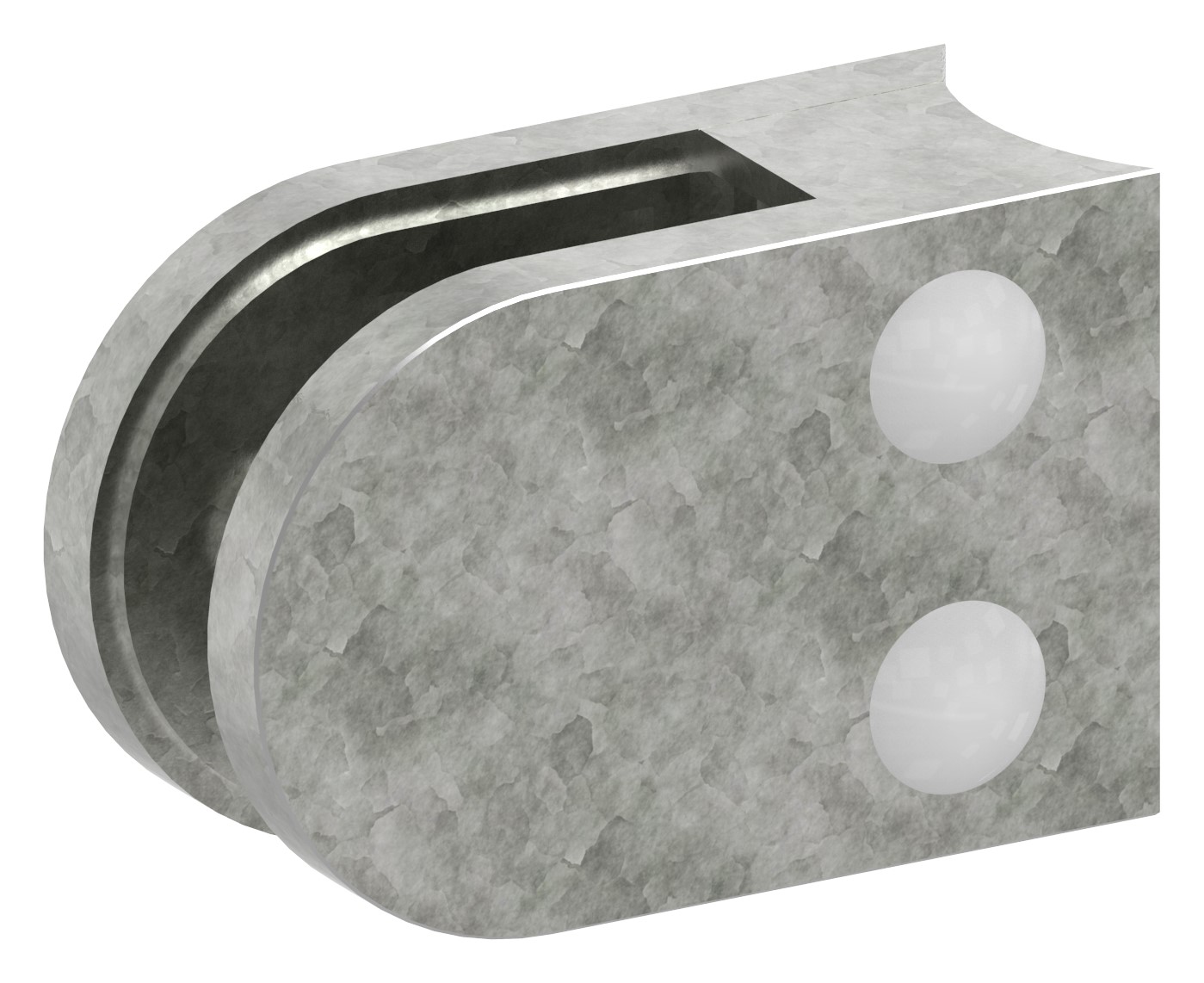 Glasklemme Mod. 32, Anschluss: 42,4mm, Zink roh Glasklemme Mod. 32, Anschluss: 42,4mm, Zink roh