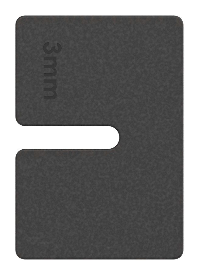 Gummi für Mod. 22, Blech 3mm Gummi für Mod. 22, Blech 3mm