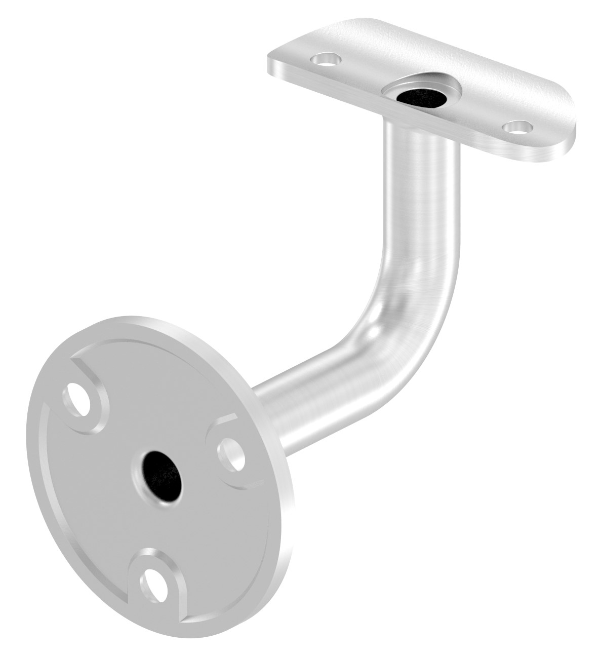 Handlaufhalter mit Kabeldurchführung für LED Handläufe, V4A