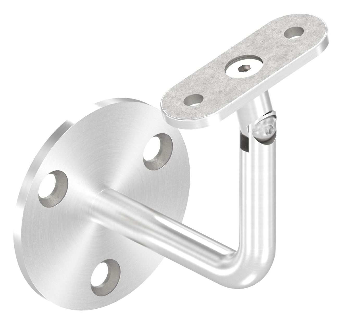 Handlaufhalter mit flacher Halteplatte