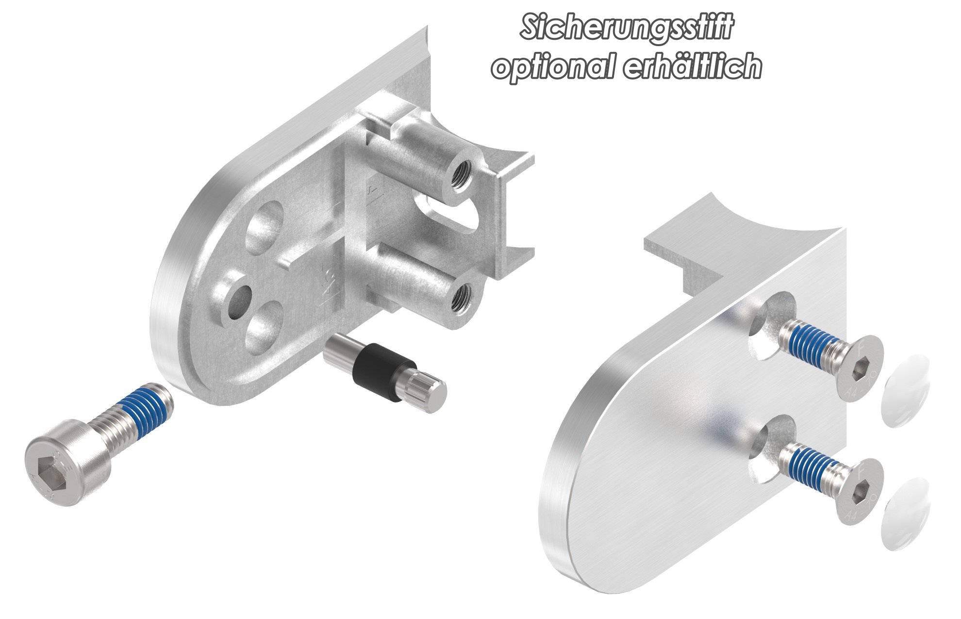 Glasklemme Mod. 33, Anschluss: 33,7mm, in V4A