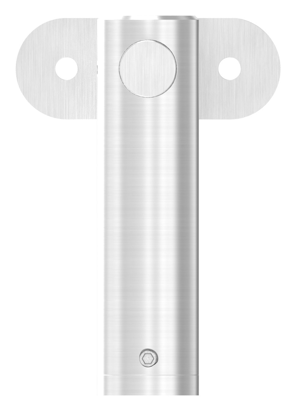 Handlaufhalter mit Handlaufanschlussplatte flach, V2A