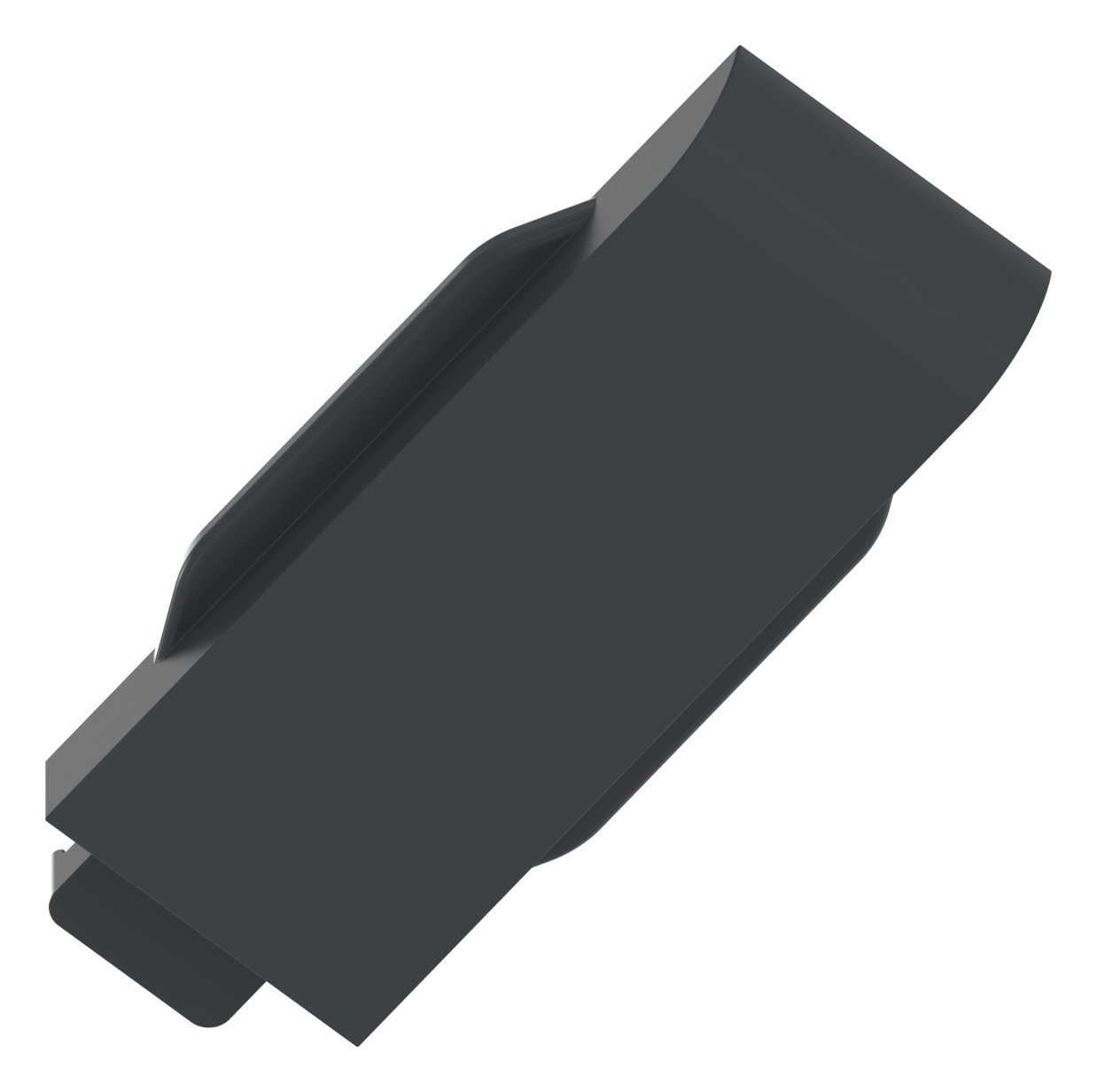 Sicherungsplatte für Mod. 36 - Zink roh pulverbeschichtet in RAL 7016 matt