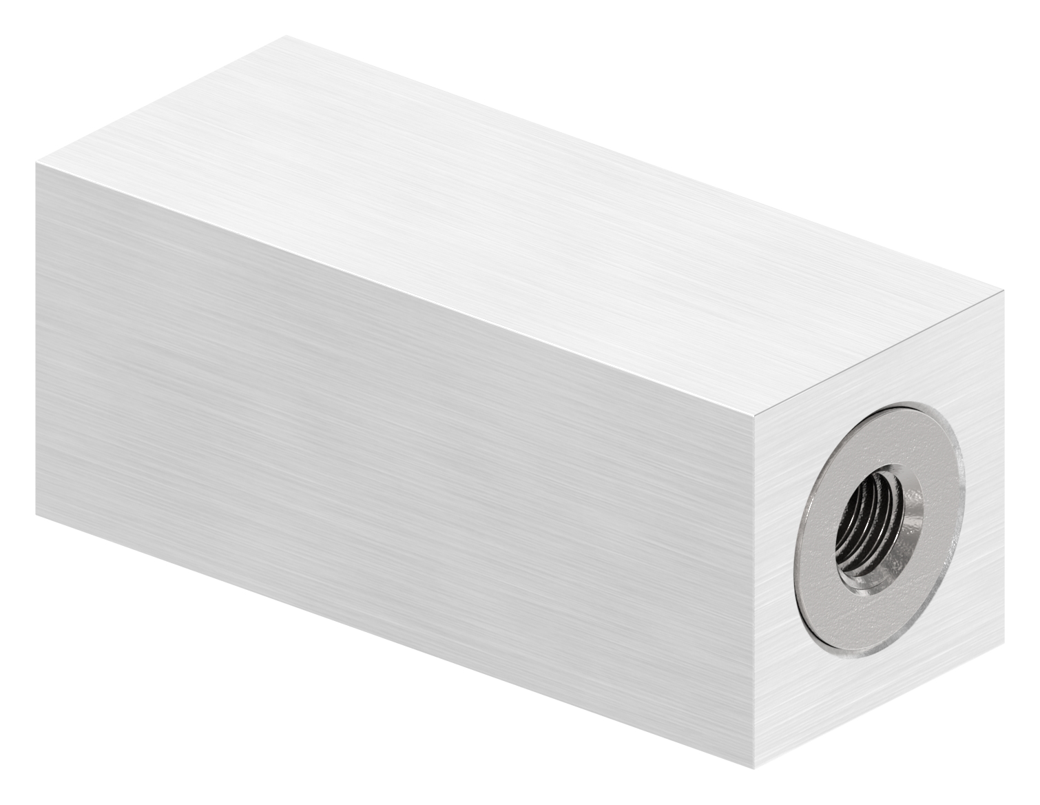 Rohrabstandshalter eckig 25x25mm - für gerade Flächen, V2A Rohrabstandshalter eckig 25x25mm - für gerade Flächen, V2A