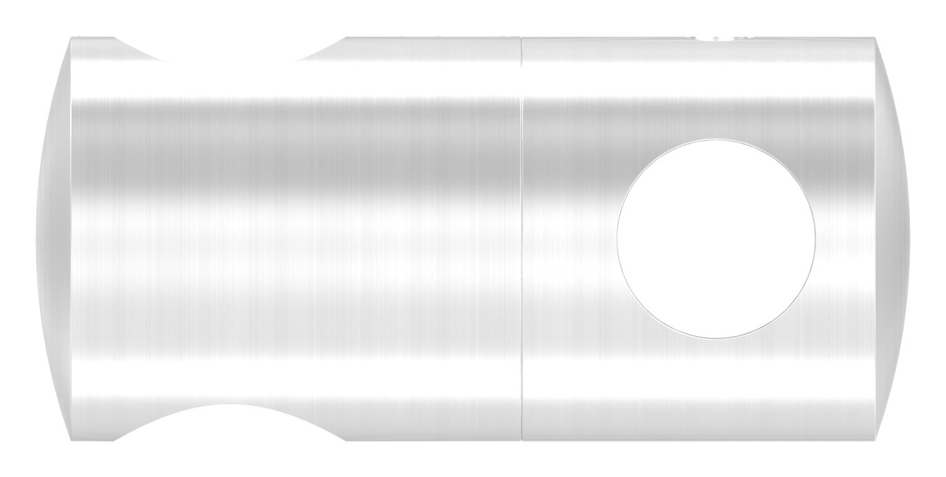 Doppelquerstabhalter mit 16,2 und 12,2mm Bohrung, V2A Doppelquerstabhalter mit 16,2 und 12,2mm Bohrung, V2A