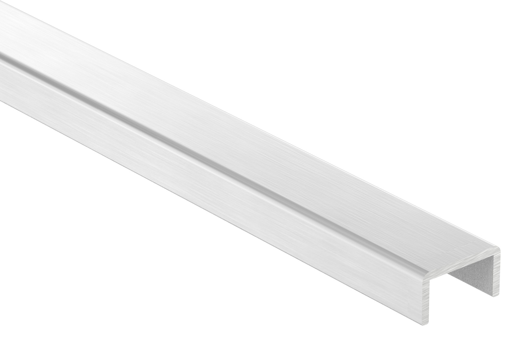 Aluminium-U-Profil, 22x12x2mm, L: 6000mm