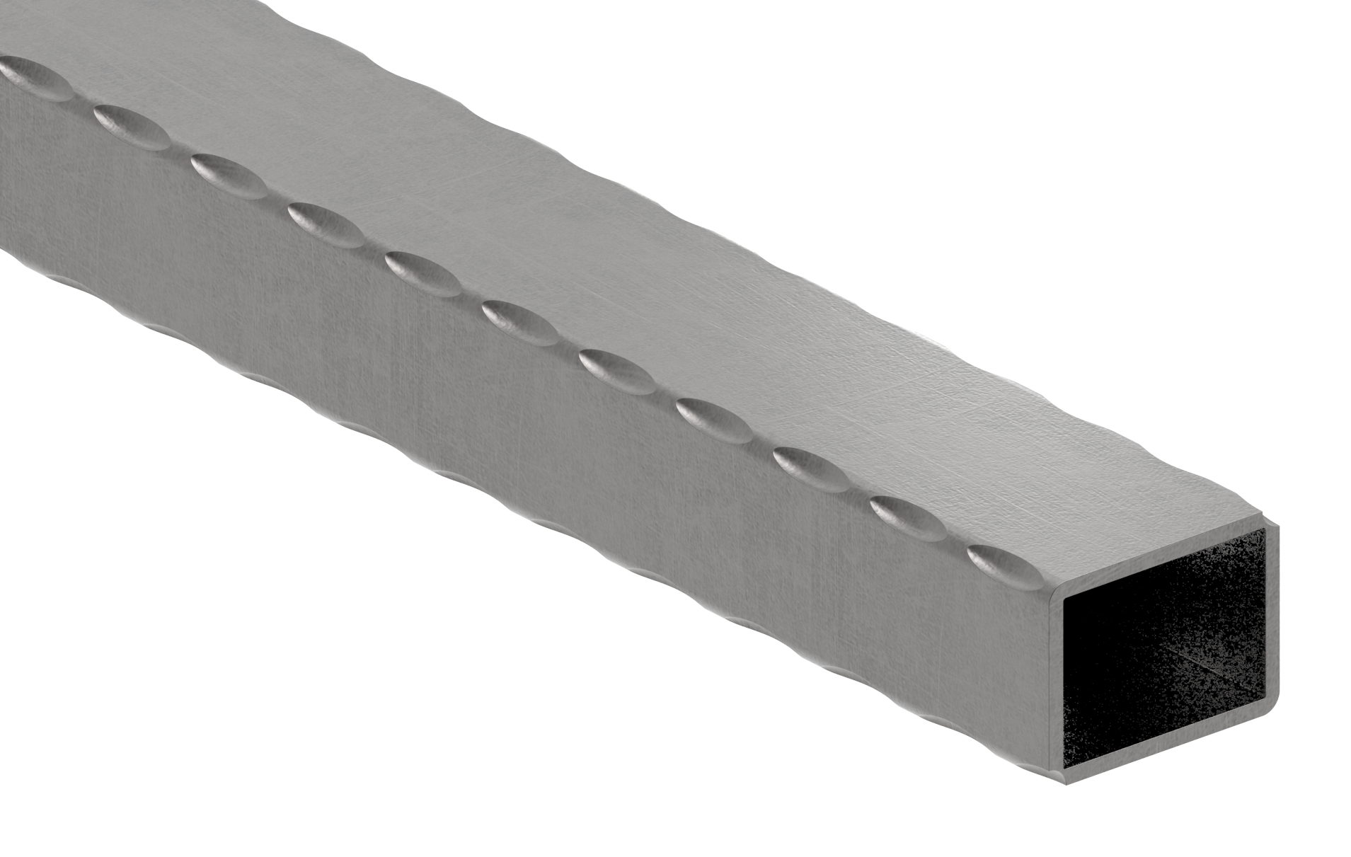 Rechteckrohr 40x30x2,5mm, L: 6000mm, gehämmert