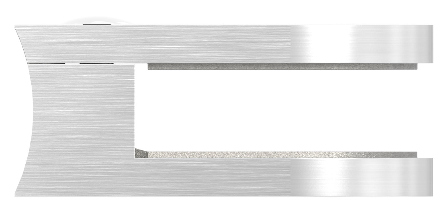 Glasklemme Mod. 32, Anschluss: 60,3mm, V2A Glasklemme Mod. 32, Anschluss: 60,3mm, V2A