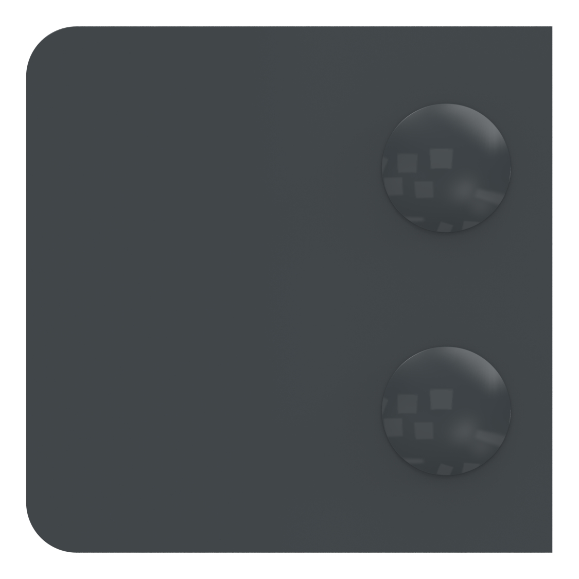 Glasklemme Mod. 14, Anschluss: gerade, Zink roh pulverbeschichtet RAL 7016 matt