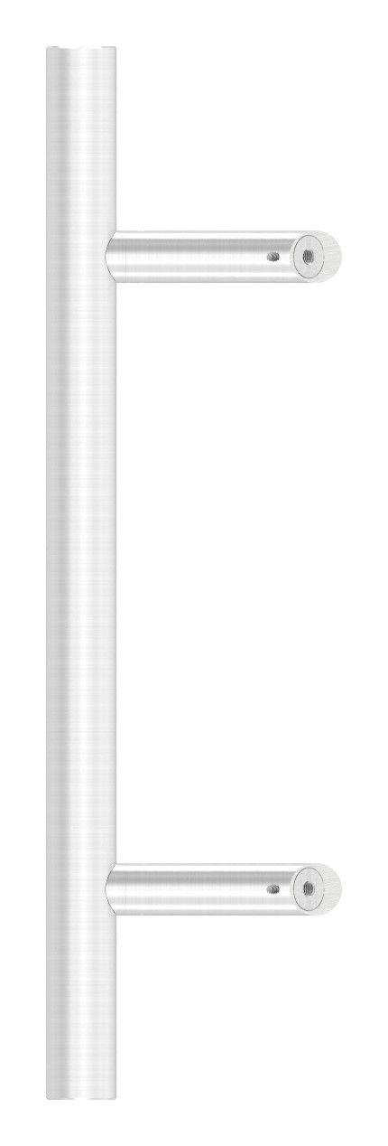 Stoßgriff inkl. Halter mit 45° Schräge 45° mit L: 500mm, V2A