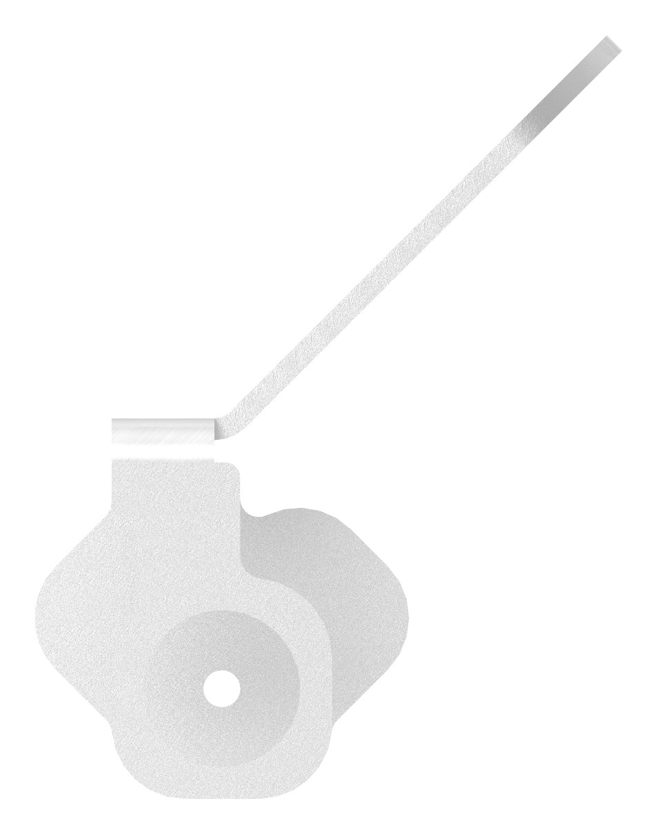 Wandbefestigung für Geländerpfosten, V2A