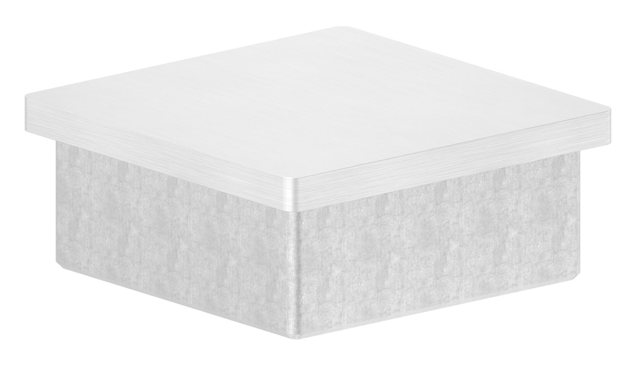 Einsteckkappe, für Rohr 60x60x3,0mm, V2A