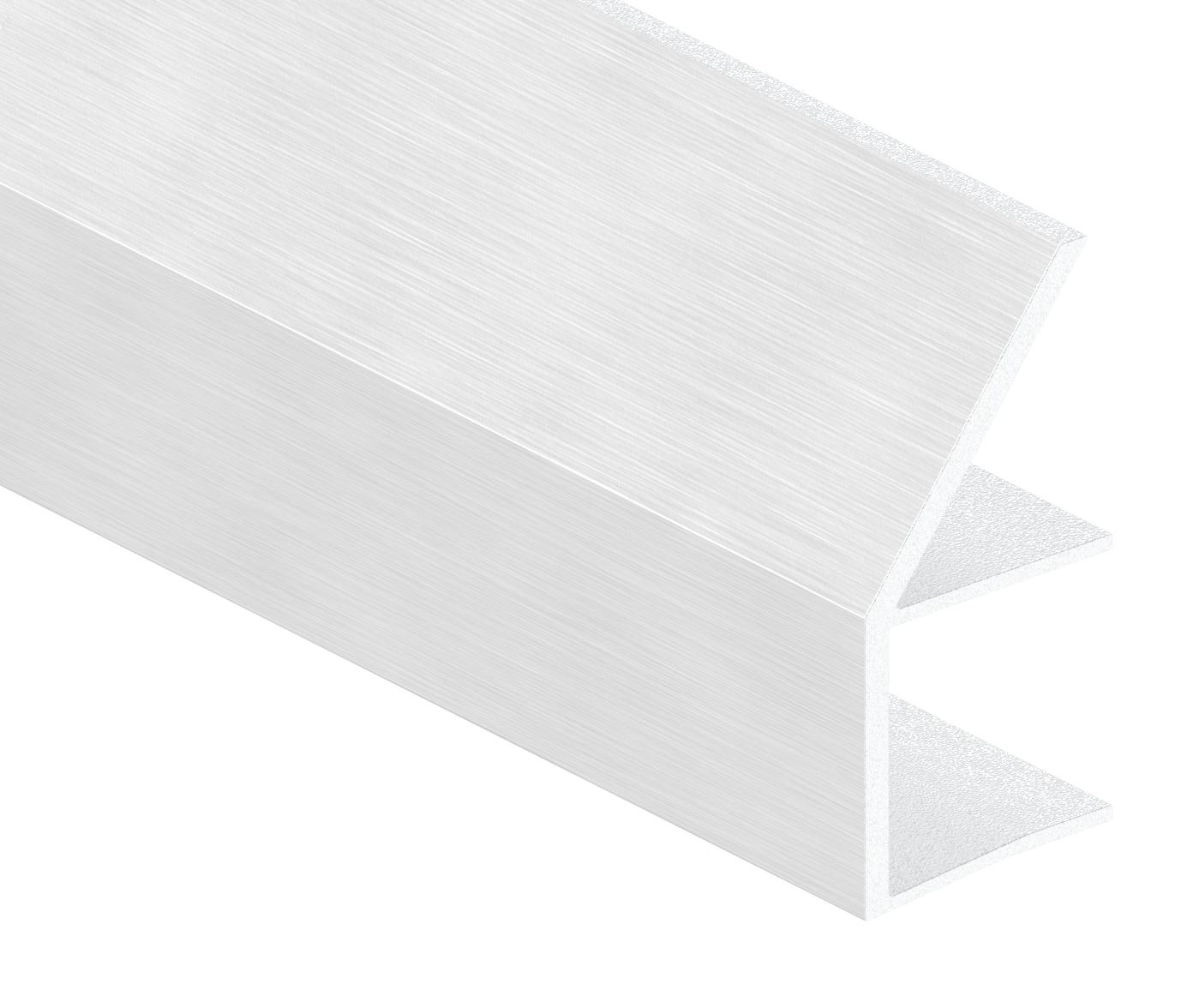 Regenrinne für Vordächer, Glas 17,52mm, L=2400mm, E4/EV1