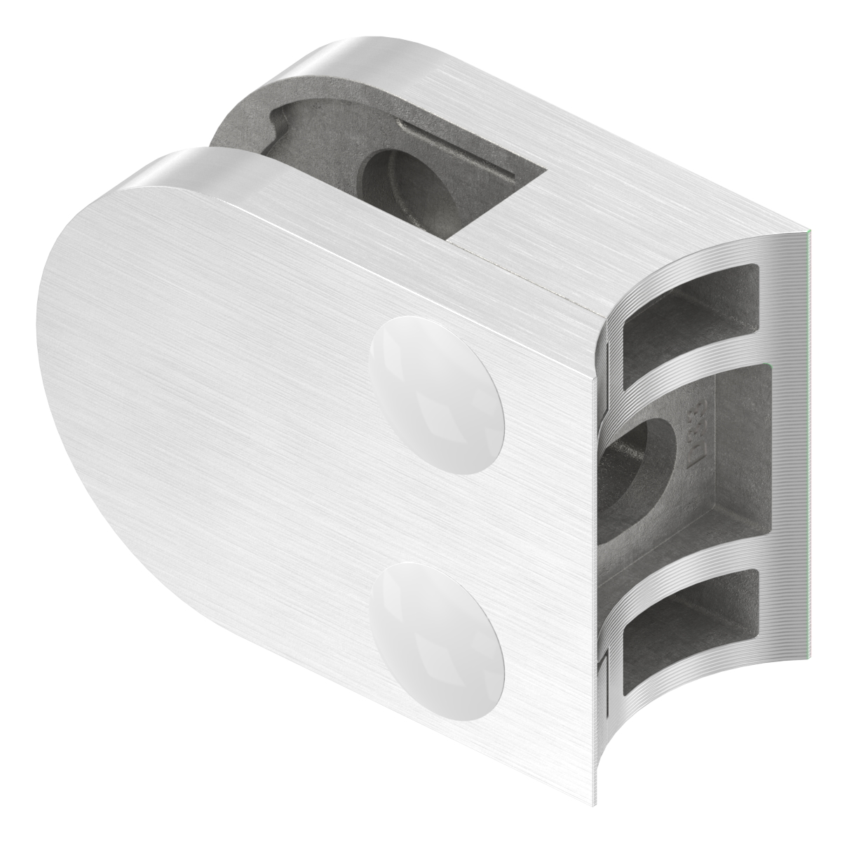 Glasklemme Mod. 30, Anschluss: 33,7mm, V2A