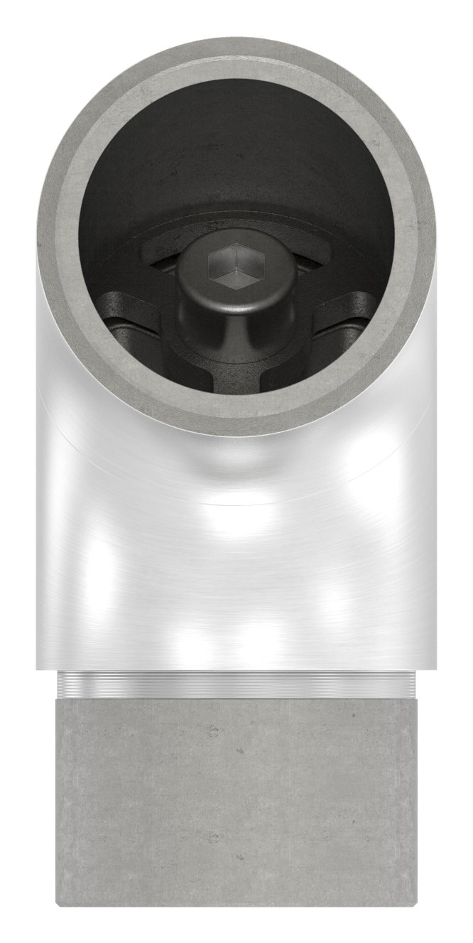 Rohrbogen verstellbar, hohl für Kabeldurchführung, für 42,4x2,0mm, V2A Rohrbogen verstellbar, hohl für Kabeldurchführung, für 42,4x2,0mm, V2A