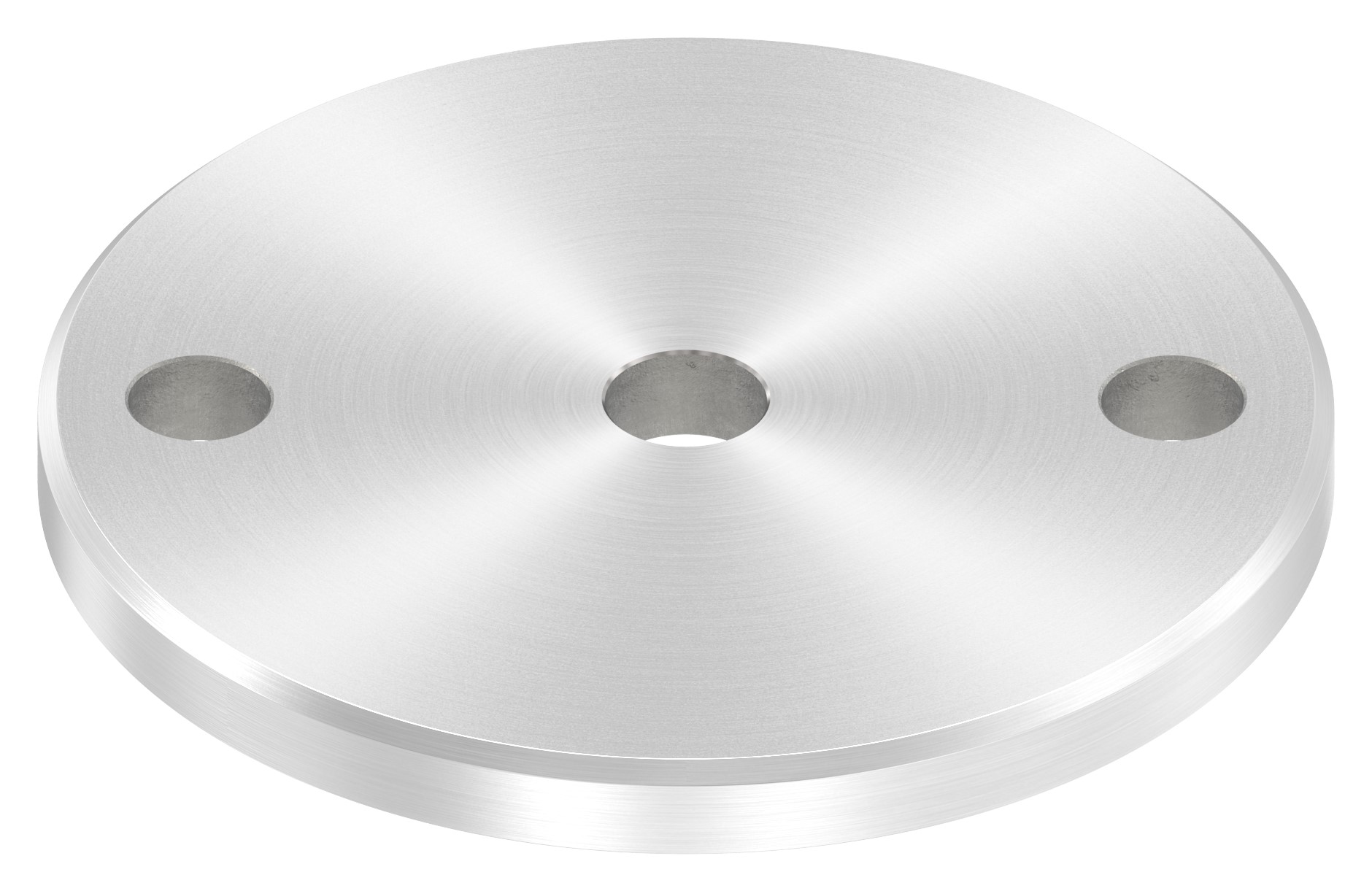 Ankerplatte Ø 100x8mm, mit Rundschliff und Fase, V2A